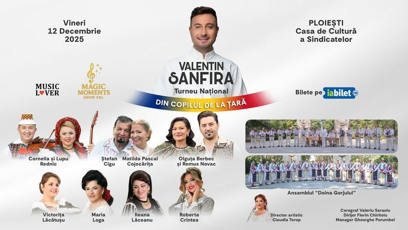 Ploiești: Valentin Sanfira - "Din copilul de la țară"