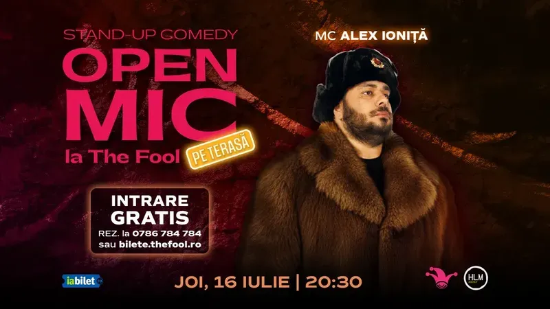 The Fool Terasa: Open Mic: MC Alex Ionita