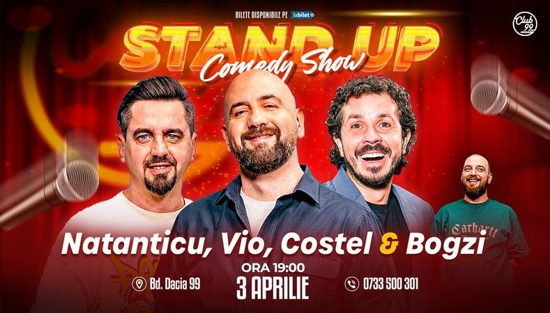 Stand-up Comedy cu Natanticu, Vio, Costel - Bogzi la Club 99