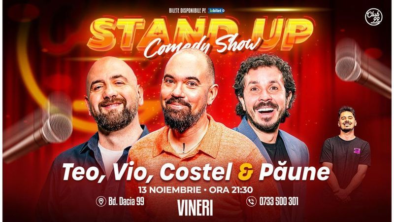 Teo, Vio, Costel - Florentin Păune | Stand Up Comedy la Club99