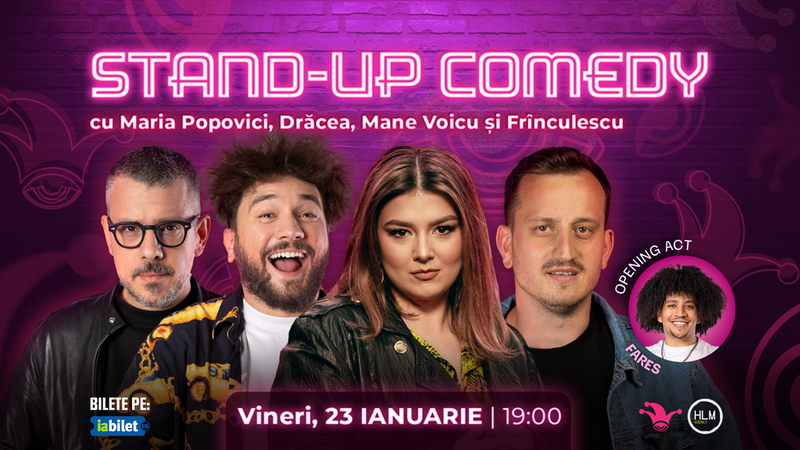 The Fool: Stand-up comedy cu Maria Popovici, Drăcea, Mane Voicu și Frînculescu