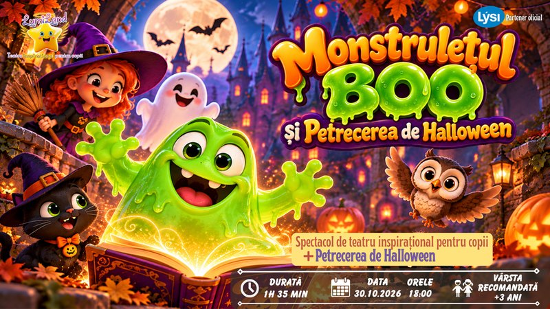 Monstruletul Boo și Petrecerea de Halloween