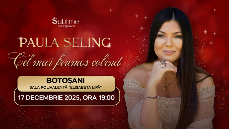 Botosani: Paula Seling - “Cel mai frumos colind”