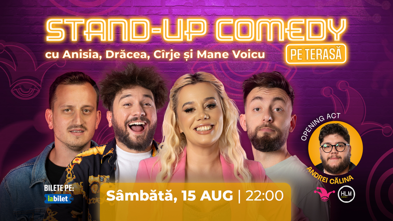 The Fool Terasa: Stand-up comedy cu Drăcea, Cîrje, Anisia și Mane Voicu