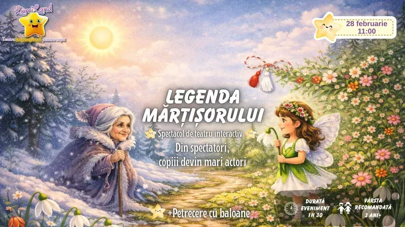 „Legenda Mărțișorului” - Spectacol de teatru interactiv +3 Ani
