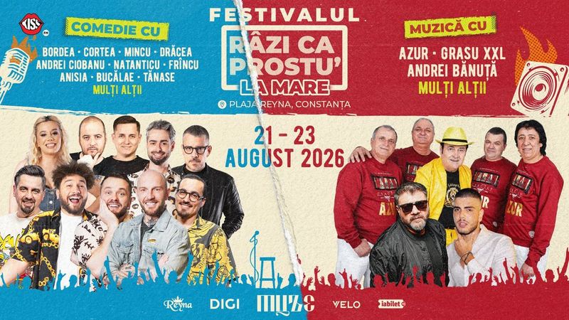 Festivalul de comedie - Razi ca prostu' la mare 2026 | Acces General