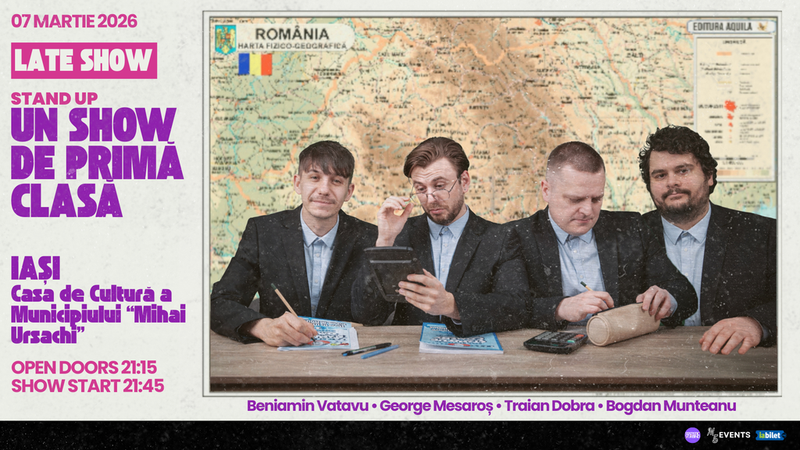Iași: Un Show de Primă Clasă | Stand-up Comedy cu Beniamin Vatavu, George Mesaroș și Traian Dobra - Late Show
