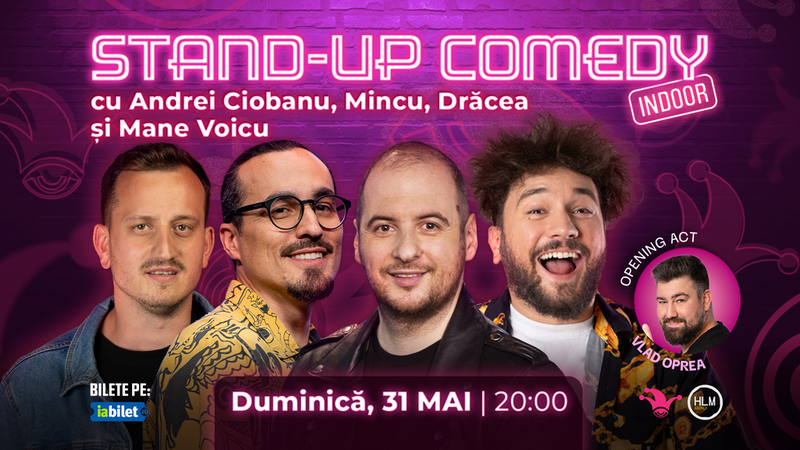 The Fool: Stand-up comedy cu Andrei Ciobanu, Mincu, Drăcea și Mane Voicu