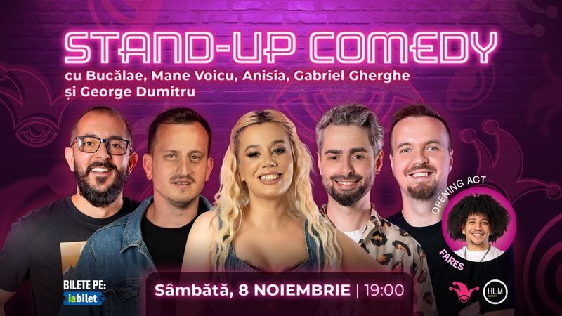 The Fool: Stand-up comedy cu Bucălae, Mane Voicu, Anisia, Gabriel Gherghe și George Dumitru