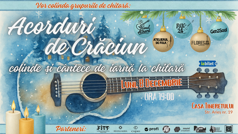 Timisoara: Acorduri de Crăciun – concert de colinde și cântece de iarnă la chitară
