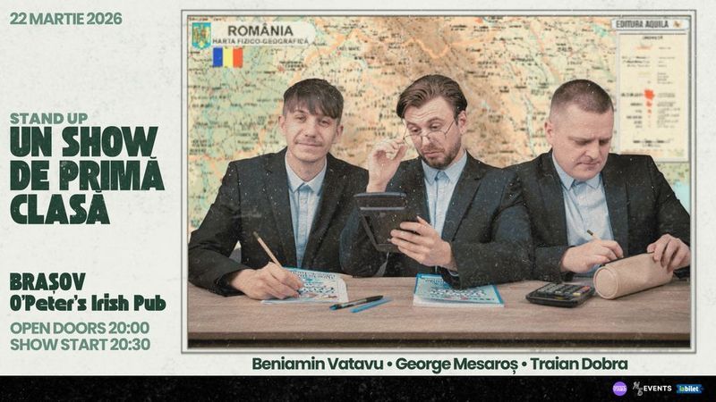 Brașov: Un Show de Primă Clasă | Stand-up Comedy cu Beniamin Vatavu, George Mesaroș și Traian Dobra