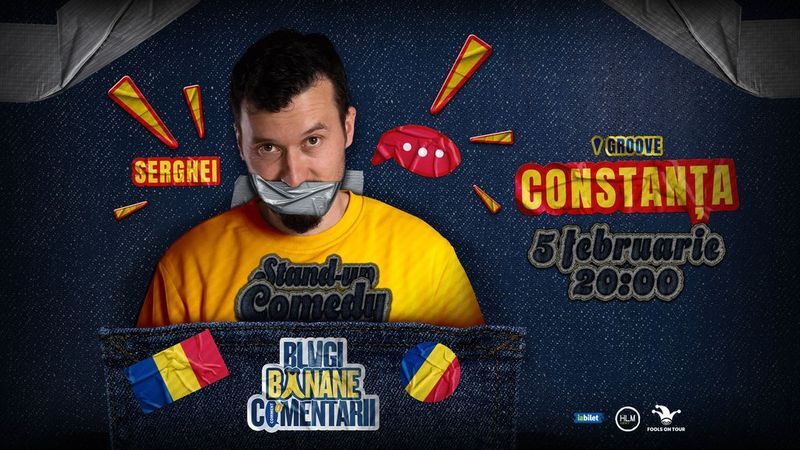 Constanța: Stand-Up politic cu SERGHEI - "Blugi, banane, comentarii"