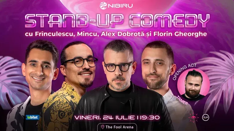 Costinești: The Fool Arena: Stand-up comedy cu Frînculescu, Mincu, Florin Gheorghe și Alex Dobrotă