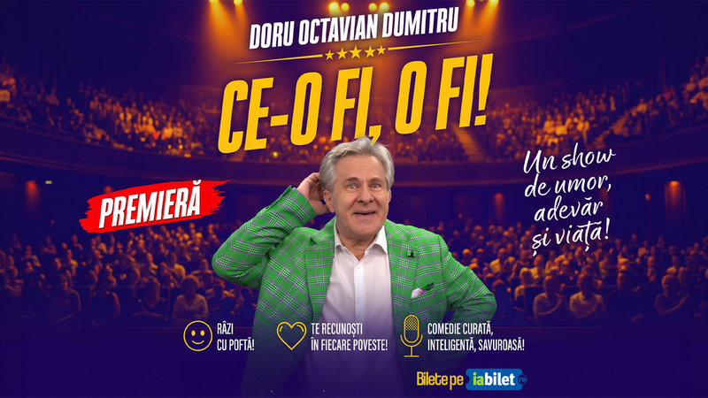 The Fool: “Ce-o fi, o fi”, show de stand-up comedy cu Doru Octavian Dumitru