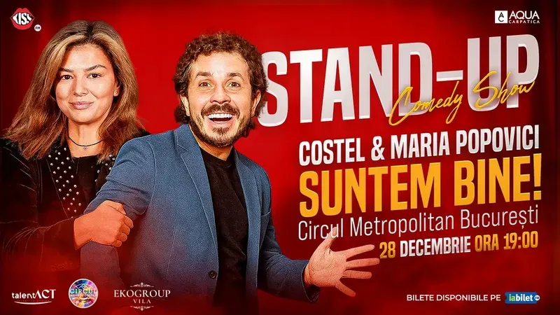 Stand-up comedy show: Costel & Maria Popovici - Suntem bine!