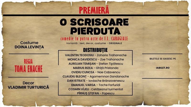 Galati: O Scrisoare Pierduta