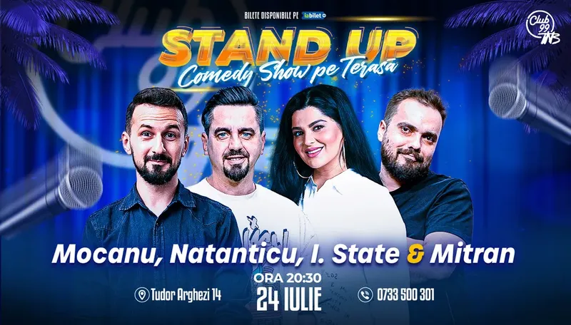 Stand-up Comedy cu Mocanu, Natanticu, Ioana State & Mitran la Terasa TNB