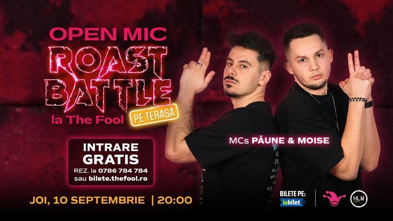 The Fool Terasa: Open Mic: MCs Moise & Păune