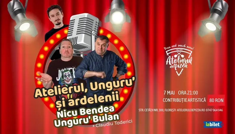 Cluj-Napoca: Atelierul, Unguru' si Ardelenii - Nicu Bendea, Unguru' Bulan si Claudiu Toderici