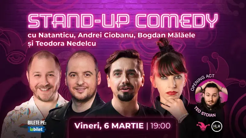 The Fool: Stand-up comedy cu Natanticu, Andrei Ciobanu, Bogdan Mălăele și Teodora Nedelcu