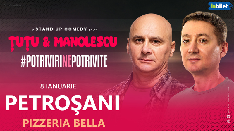 Petrosani: Stand-up Comedy - Dan Tutu si Cristi Manolescu