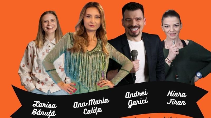Lehliu-Gară: ,,Iubirea trece, glumele raman” Stand-up cu Calița, Garici, Kiara si Bănuță