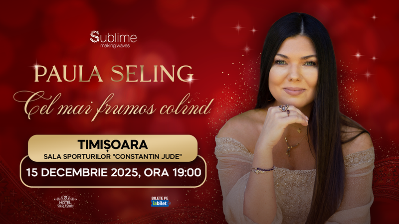 Timisoara: Paula Seling - “Cel mai frumos colind”