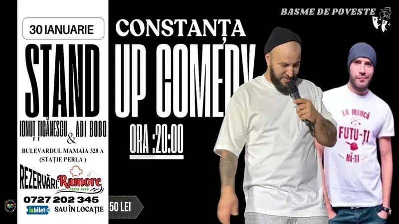 Constanta: Stand-up comedy cu Ionut Tiganescu si Adi Bobo