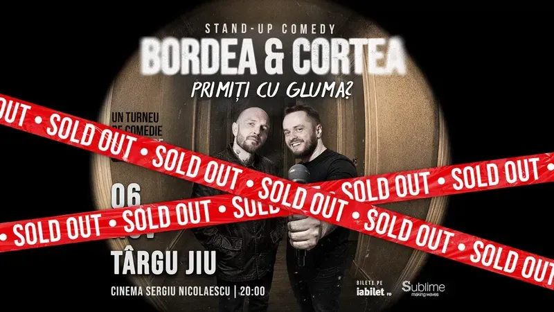 Targu Jiu: Stand-Up Comedy cu Bordea & Cortea - "Primiți cu gluma?"