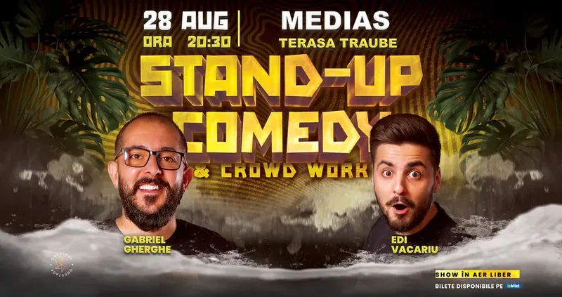 Medias: Stand-Up & Crowdwork pe terasă cu Gabriel Gherghe și Edi Vacariu