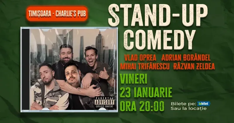Timișoara: Stand-up Comedy cu Oprea, Borândel, Trifănescu și Zeldea
