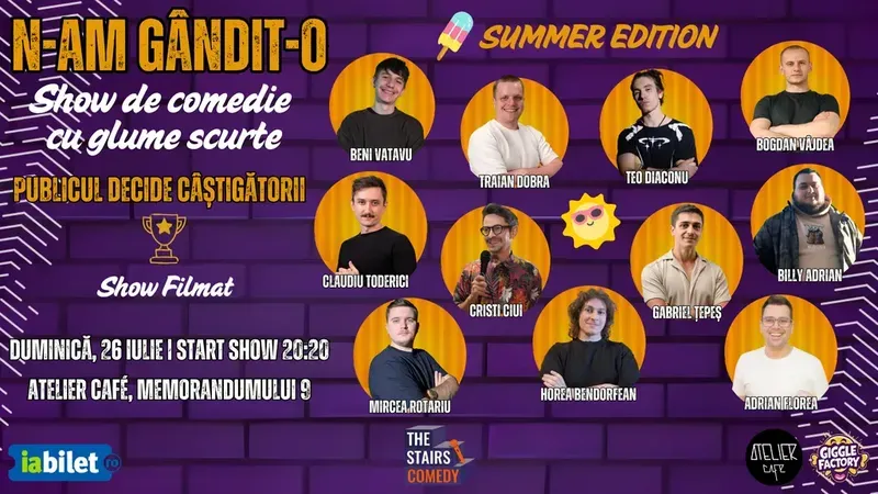 Cluj-Napoca: N-am Gândit-o! | Summer Edition | Stand-up Comedy Show | Publicul Decide Câștigătorii | by The Stairs Comedy