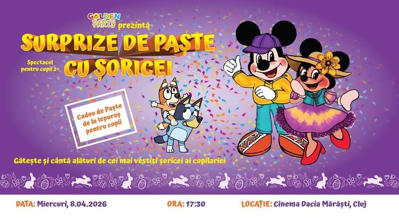 Cluj-Napoca: Surprize de Paste cu Soriceii