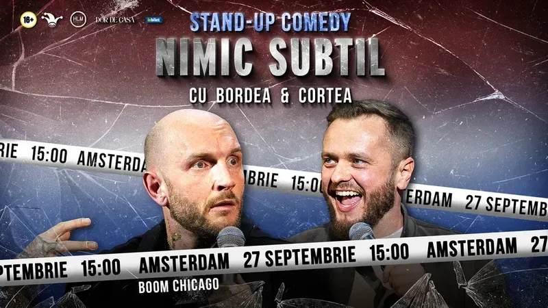 Amsterdam: Stand-Up Comedy cu Bordea & Cortea - "Nimic subtil"