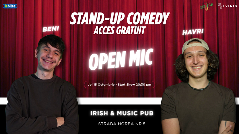 Cluj-Napoca: Open Mic cu Beni și Havri