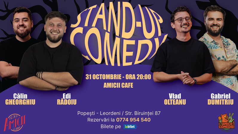 Stand-up Show cu Edi Rădoiu, Gabriel Dumitriu, Vlad Olteanu și Călin Gheorghiu