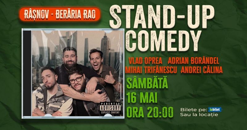 Rasnov: Stand-up Comedy cu Oprea, Borândel, Trifănescu și Călina