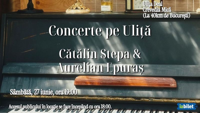 Crevedia Mica: Concert pe Uliță, cu Cătălin Stepa și Aurelian Epuraș