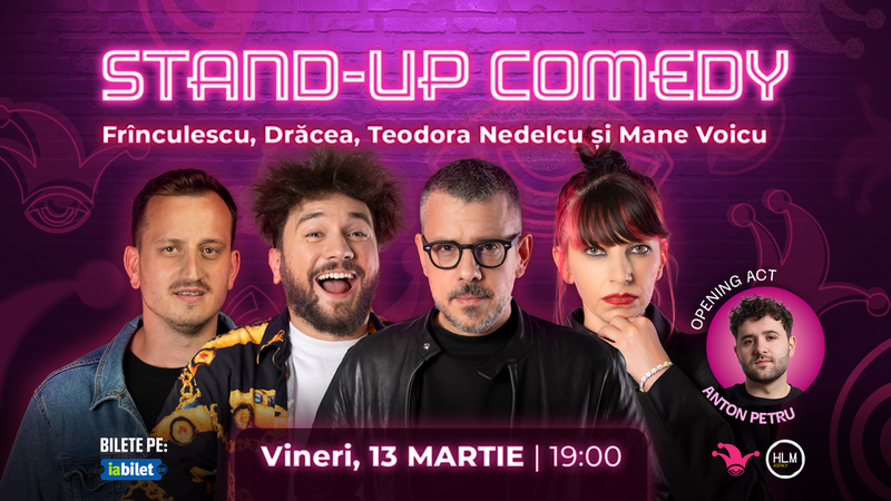 The Fool: Stand-up comedy cu Drăcea, Frînculescu, Mane Voicu și Teodora Nedelcu