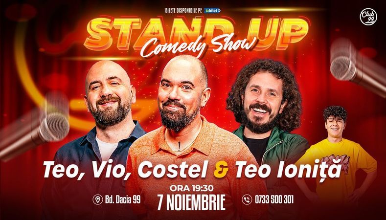 Stand-up Comedy cu Teo, Vio, Costel - Teo Ioniță la Club 99