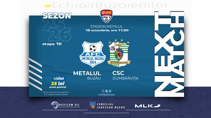 Metalul Buzău – CSC Dumbrăvița