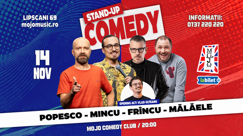 Stand-up comedy cu Popesco, Mincu, Frîncu și Mălăele
