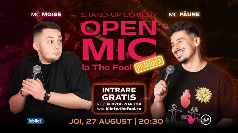 The Fool Terasa: Open Mic: MCs Moise & Păune