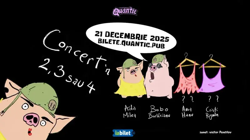 Concert în 2, 3 sau cu Ada Milea, Bobo Burlacianu, Anca Hanu si Cristi Rigman