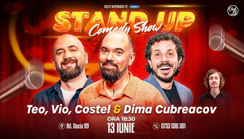 Stand-up Comedy cu Teo, Vio, Costel - Dima Cubreacov la Club 99