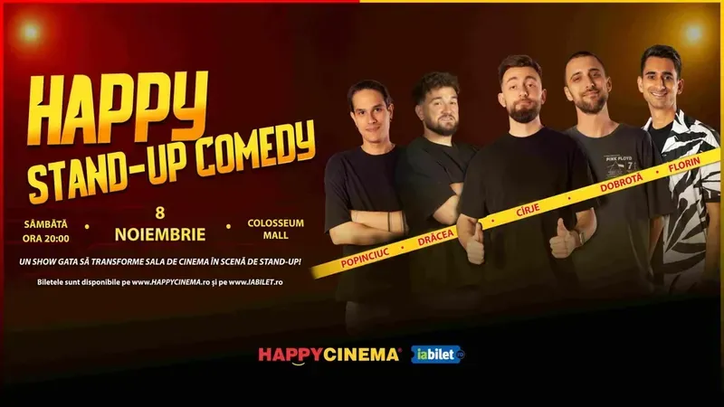 Happy Stand-Up Comedy cu Drăcea, Cîrje, Florin, Dobrotă și Popinciuc