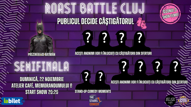 Cluj-Napoca: Roast Battle | Stand-up Comedy Show | Semifinala | Publicul decide câștigătorul