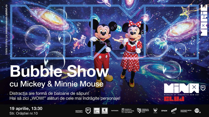 Bubble Show cu Mickey & Minnie Mouse @ MINA Cluj