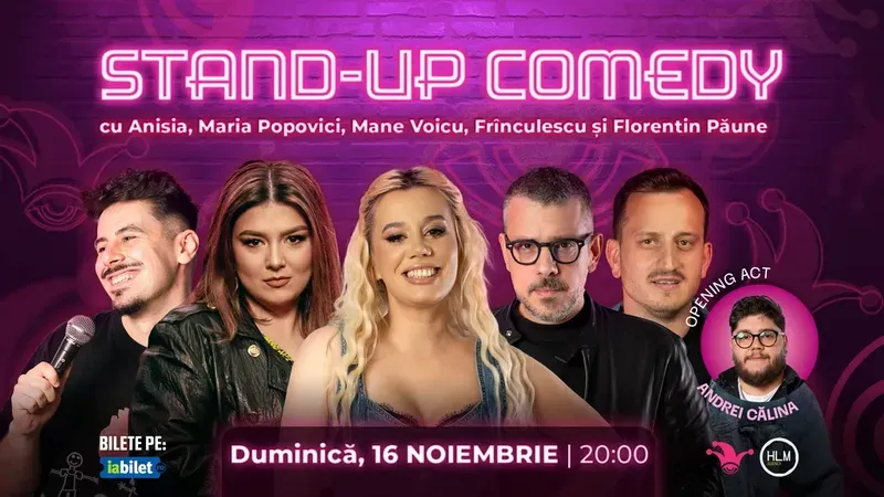 The Fool: Stand-up Comedy cu Anisia, Maria Popovici, Mane, Frîncu și Florentin Păune