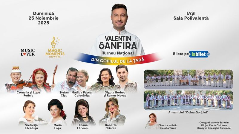 Iași: Valentin Sanfira - "Din copilul de la țară"